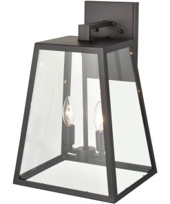 Grant 2 Light 17" Tall Outdoor Wall Sconce