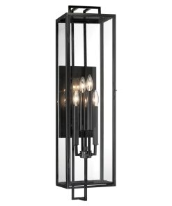 Knoll Road 4 Light 35" Tall Wall Sconce with Clear Glass